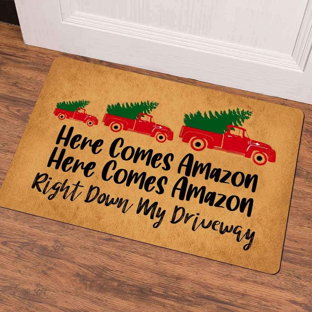 Here Comes Amazon, Right Down My Driveway Doormat