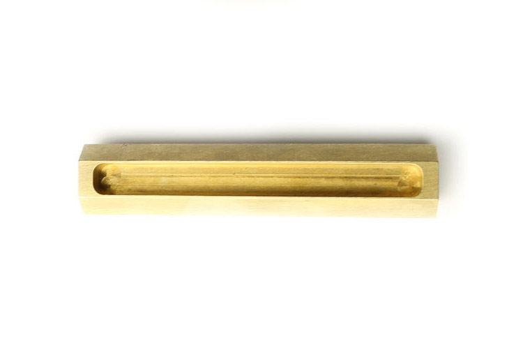 Hex Brass Business Card Holder - Manly Business Card Holder