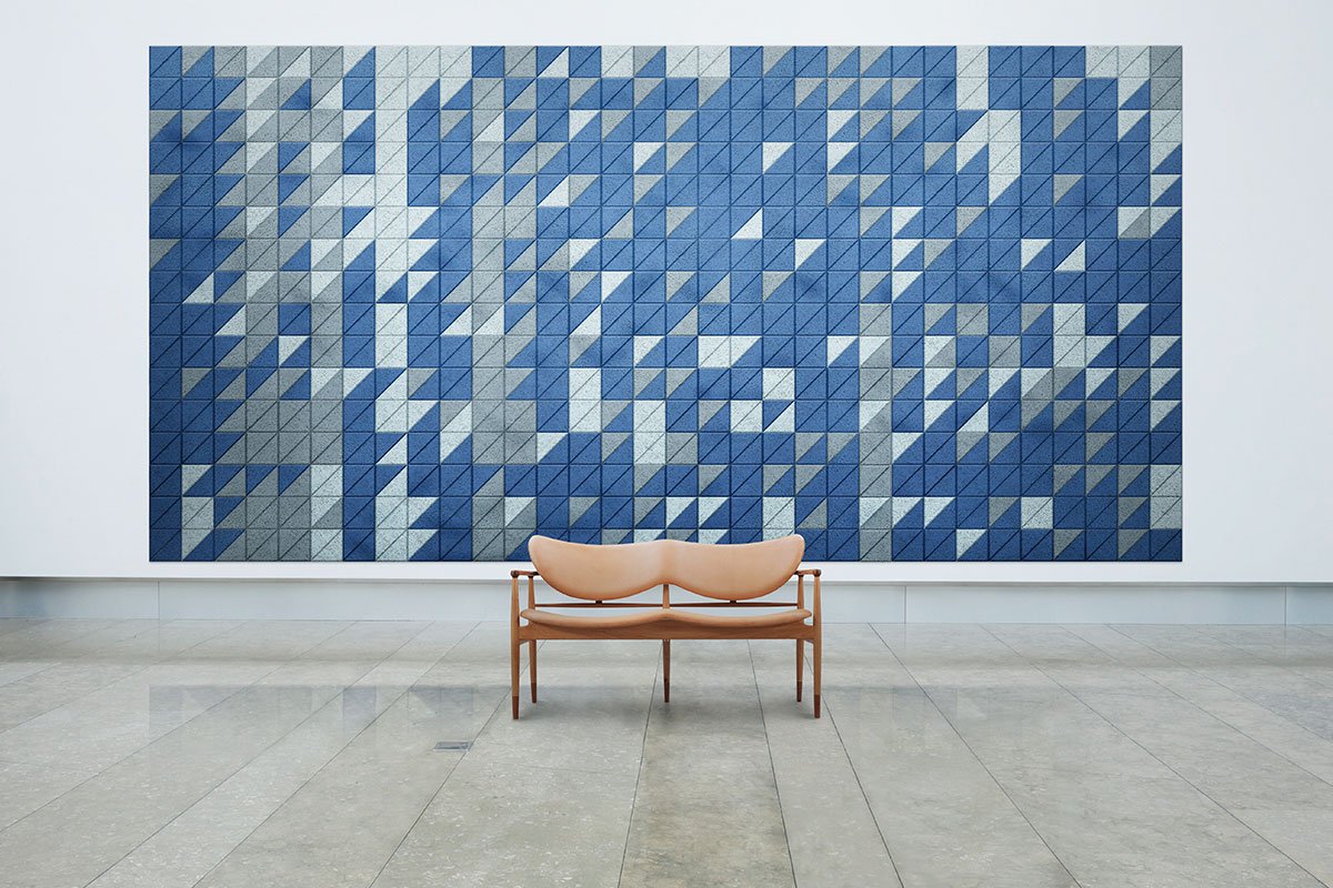 Hexagon Wall Tiles - Sound absorbing wood wool hexagon wall mural tiles
