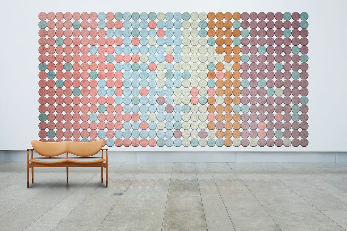 Hexagon Wall Tiles - Sound absorbing wood wool hexagon wall mural tiles
