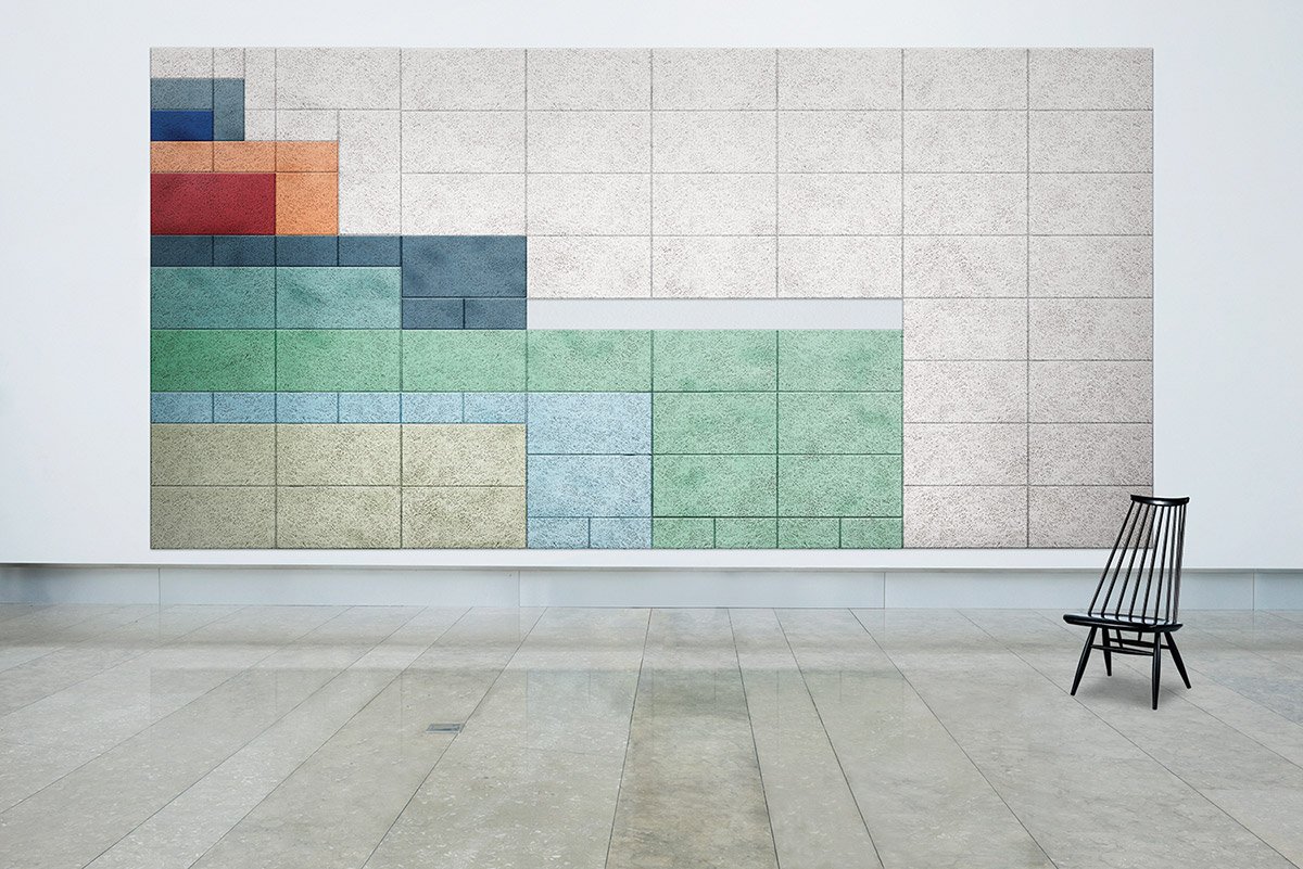 Hexagon Wall Tiles - Sound absorbing wood wool hexagon wall mural tiles