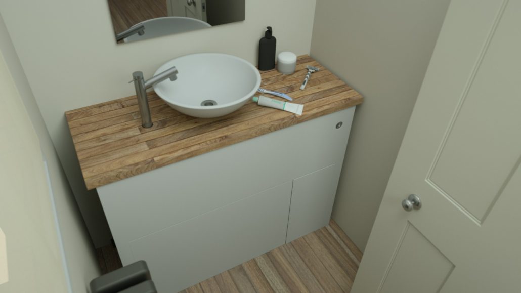 Hidealoo Pull-out Hidden Toilet For Tiny Homes - Retractable toilet into cabinet