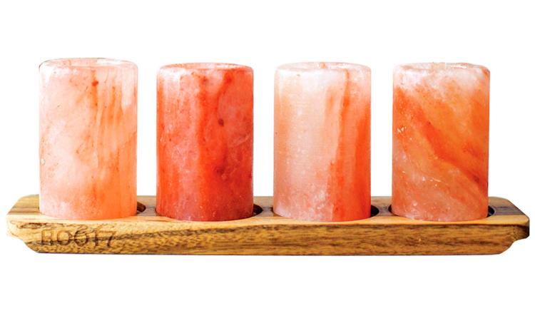 Himalayan Salt Shot Glasses - Tequila shot glasses made from salt