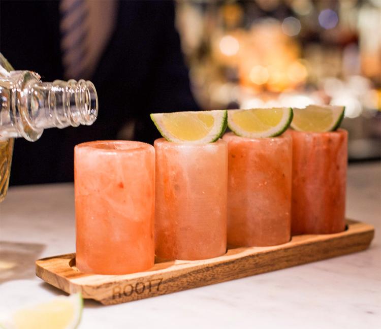 Himalayan Salt Shot Glasses - Tequila shot glasses made from salt