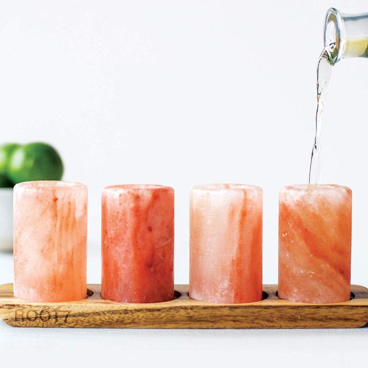 Himalayan Salt Shot Glasses - Tequila shot glasses made from salt