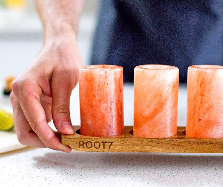 Himalayan Salt Shot Glasses - Tequila shot glasses made from salt