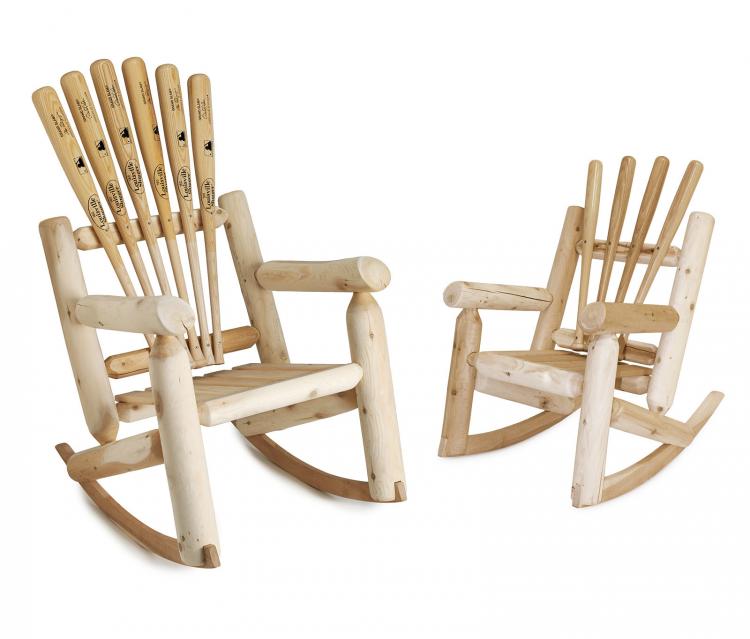 Hockey Stick Broom - Baseball Bat Rocking Chair