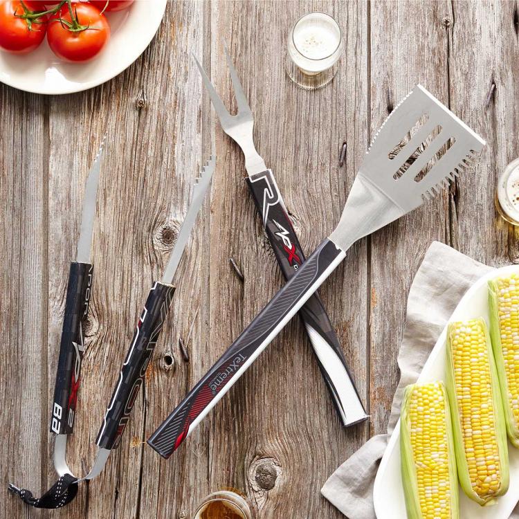 Hockey Stick Broom - Hockey Stick BBQ Set