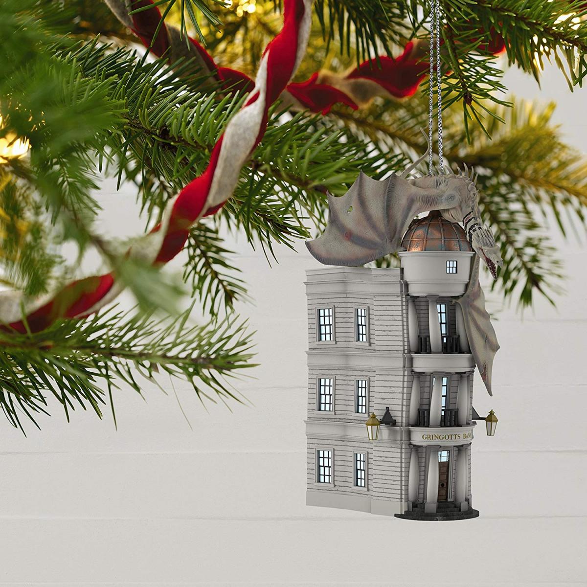 Harry Potter Christmas Tree Topper - Wizarding Bank Christmas Ornament