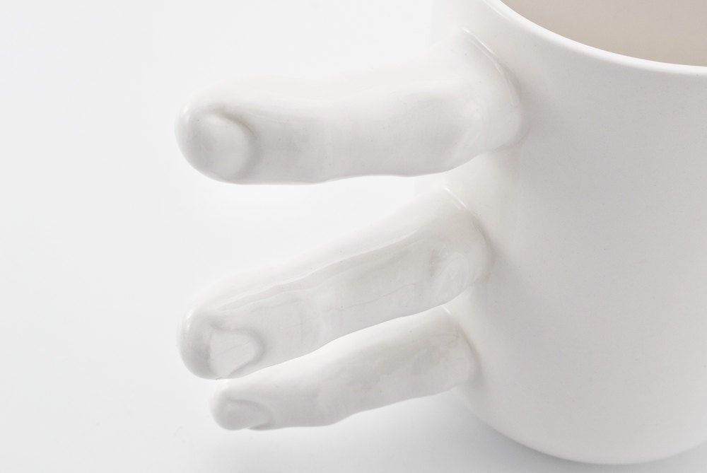 Creepy Fingers Mug - Holding hands finger mug