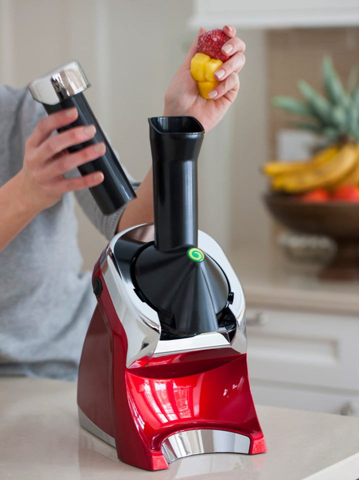 Yonanas Home Frozen Yogurt Maker - Make Healthy Frozen Yogurt Ice Cream at Home - DIY Frozen Yogurt