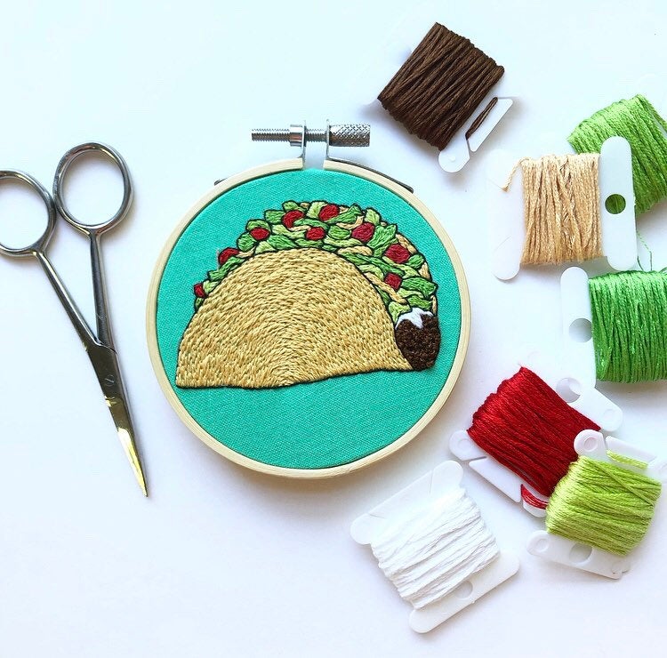 Taco embroidery