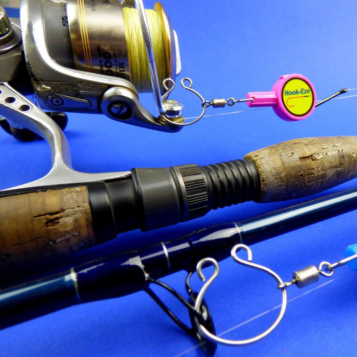 Hook-Eze - Safely tie hook to fishing line without cutting yourself - Fishing hook holder