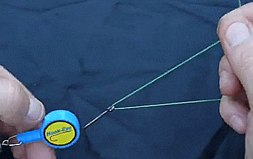 Hook-Eze - Safely tie hook to fishing line without cutting yourself - Fishing hook holder