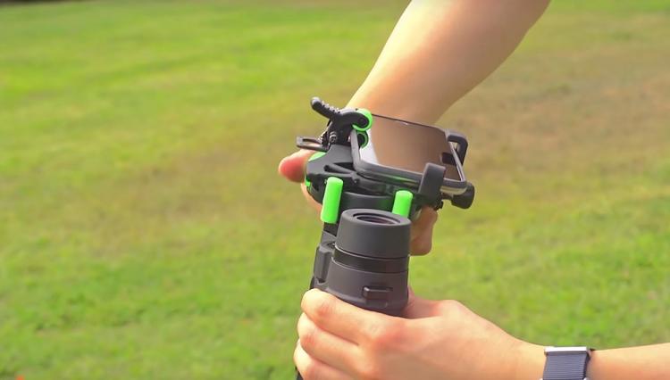 HookUpz Universal Digiscope Smart Phone Mount - Connect phone to binoculars, telescope, microscope