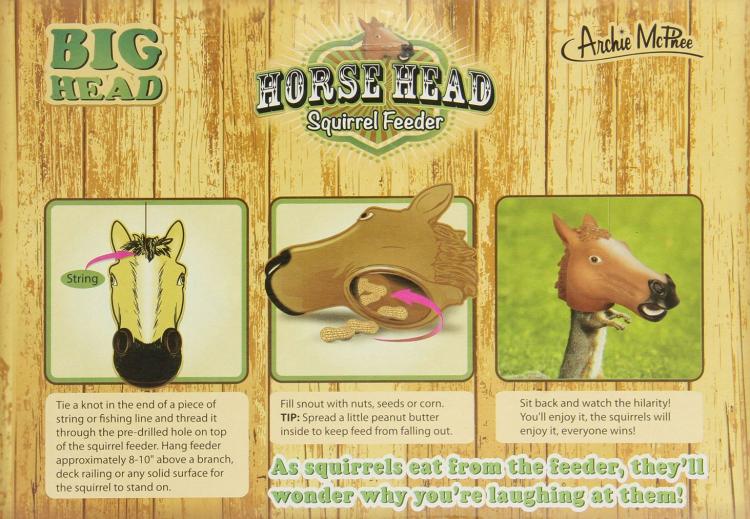 Horse Head Squirrel Feeder
