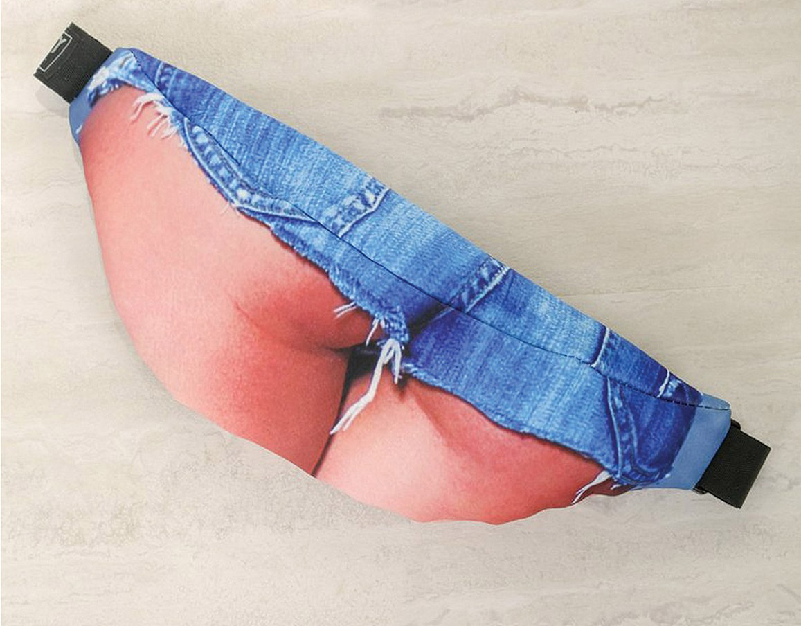 Funny Women's Butt Thong Fanny Pack - Hot Babe Booty Prank Fanny Pack