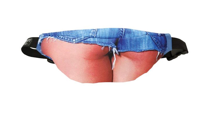 Funny Women's Butt Thong Fanny Pack - Hot Babe Booty Prank Fanny Pack