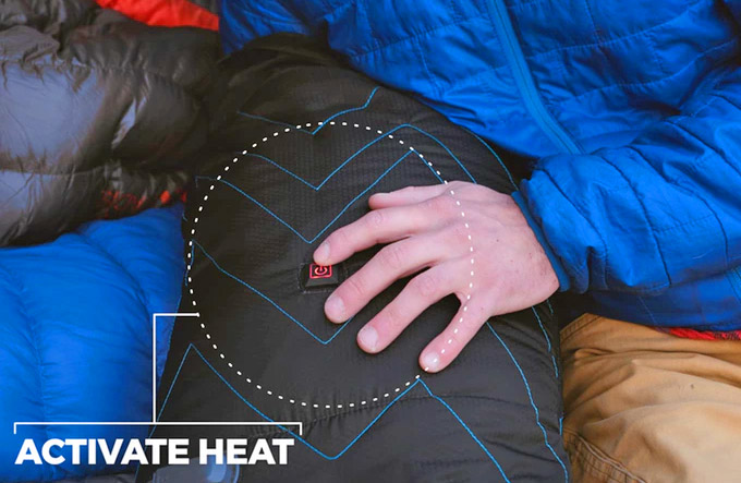 Sierra Madre Hot Pocket Heated Camping Blanket - Electric sack heats your sleeping bag