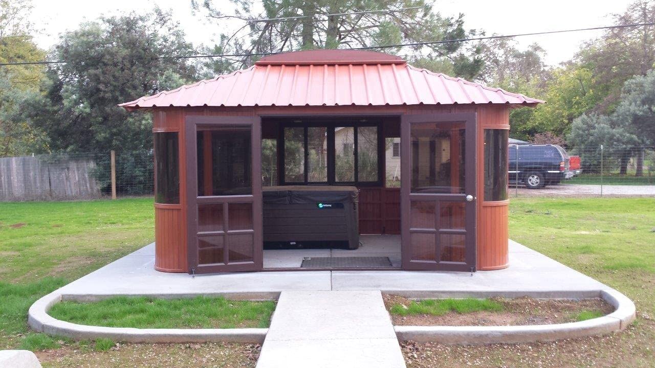 Hot Tub Gazebo Turns Your Spa Into a Swim-Up Bar
