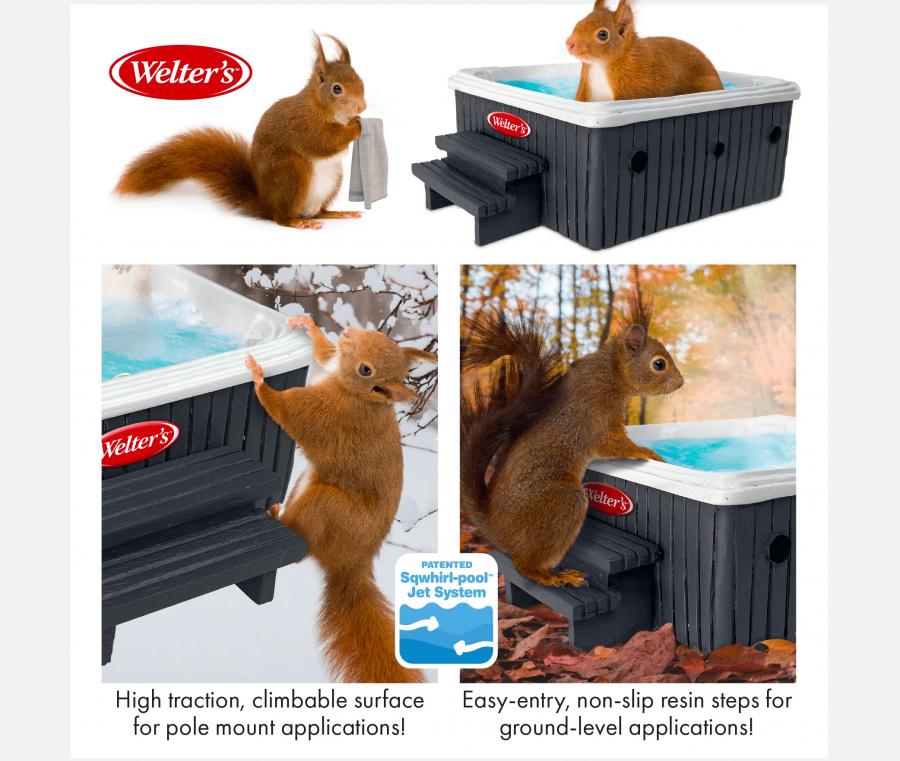 Hot Tub Squirrel Feeder