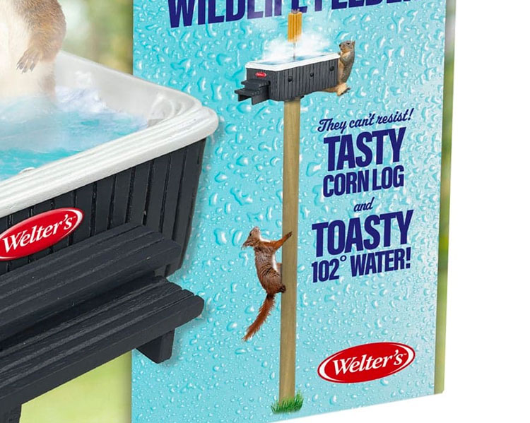 Hot Tub Squirrel Feeder