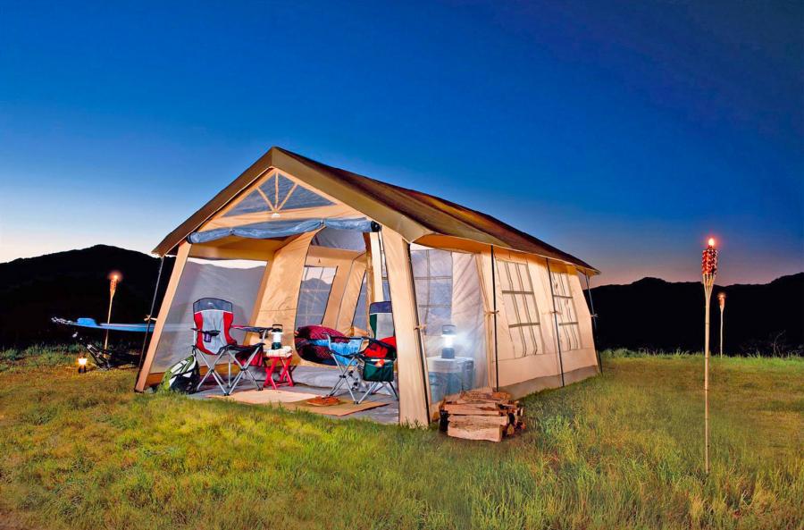 Giant 10 Person Tent - House Shaped Tent - Northwest Territory Ten Person Cabin Tent
