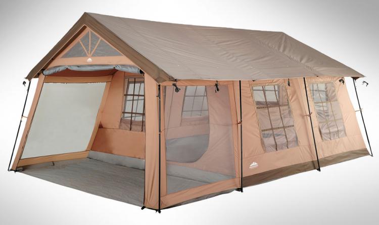 Giant 10 Person Tent - House Shaped Tent - Northwest Territory Ten Person Cabin Tent