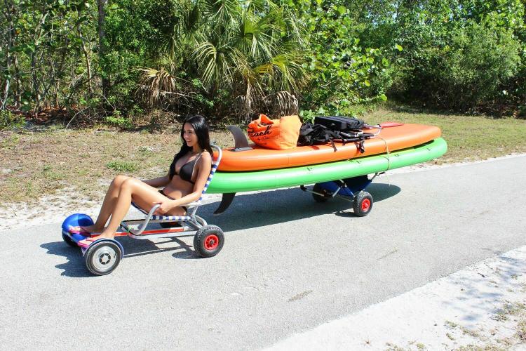 HoverSeat Turns Your Hoverboard Into A Chair - Hoverboard sitting scooter