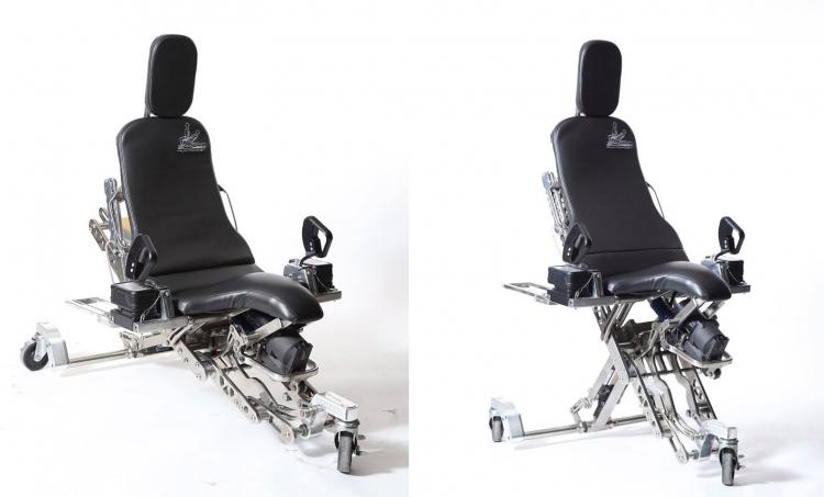 Human Hoist Futuristic Automatic Shop Chair - Robotic Mechanics Creeper