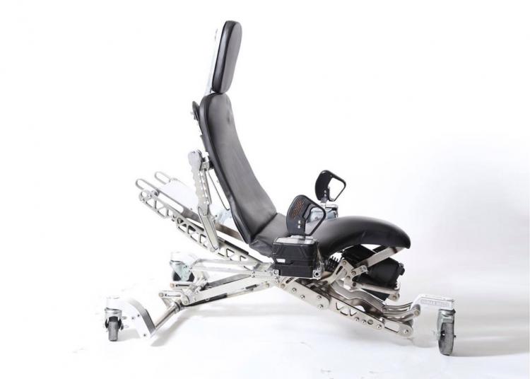 Human Hoist Futuristic Automatic Shop Chair - Robotic Mechanics Creeper