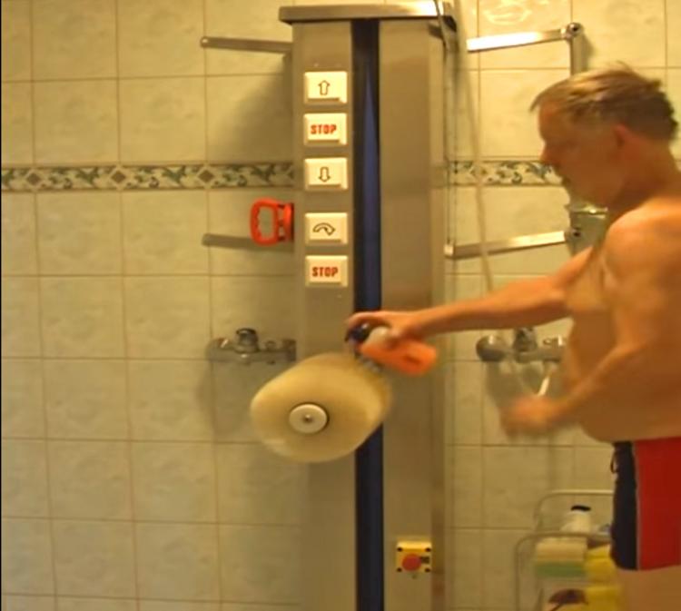 Human Wash - Car Wash For Humans - Moving spinning scrubber shower