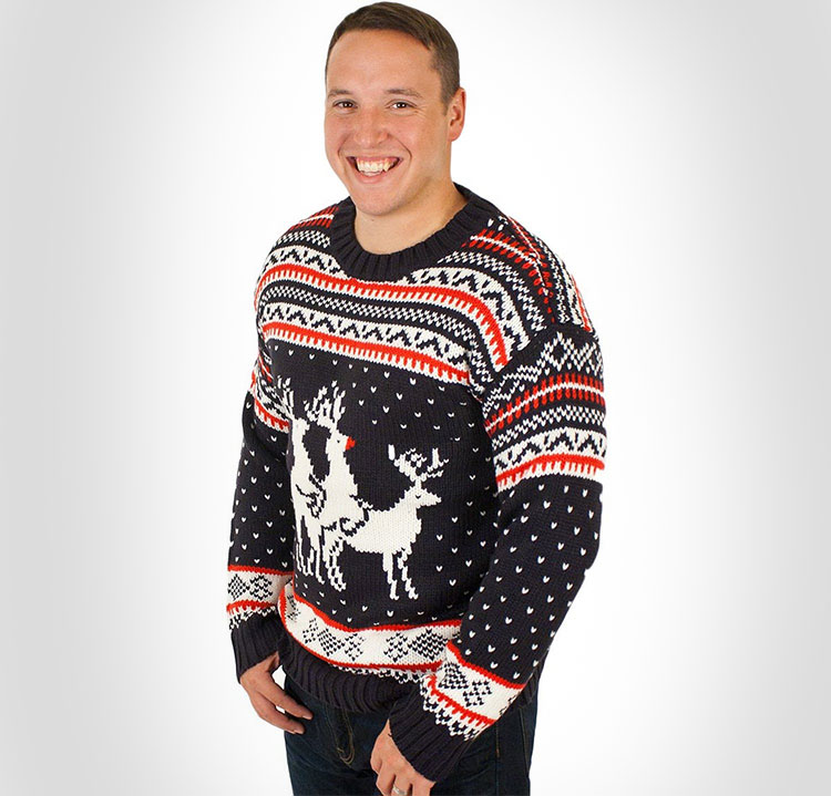 Humping Reindeer Ugly Christmas Sweater