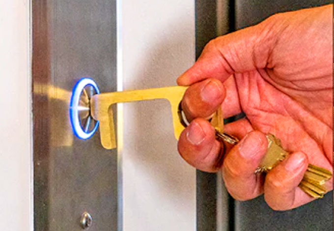 Hygiene Hand Brass Door Opener