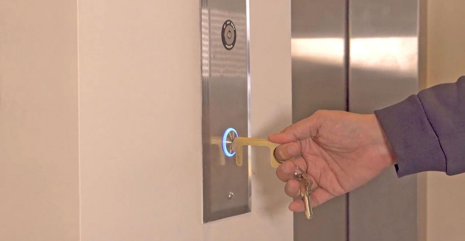 Hygiene Hand Brass Door Opener