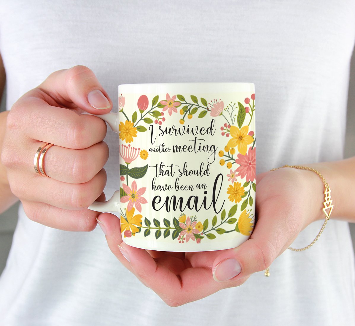 I Survived Another Meeting That Should Have Been an Email Coffee Mug - Funny office mug