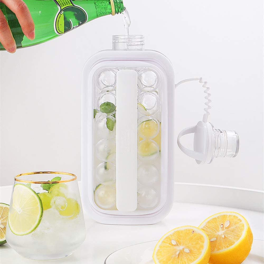 Ice Kettle Ice Maker Ice Tray Doubles as a Portable Water Bottle