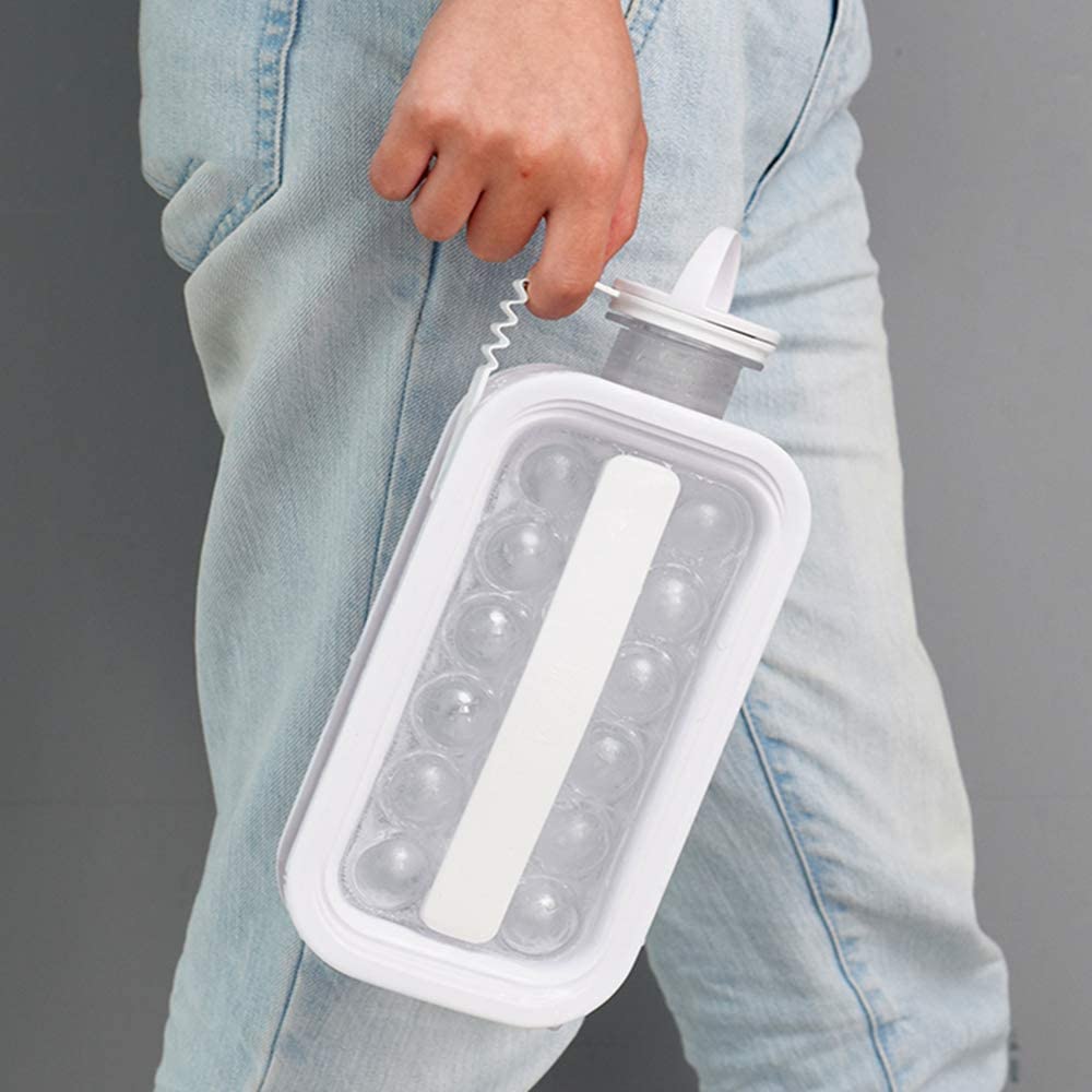Ice Kettle Ice Maker Ice Tray Doubles as a Portable Water Bottle