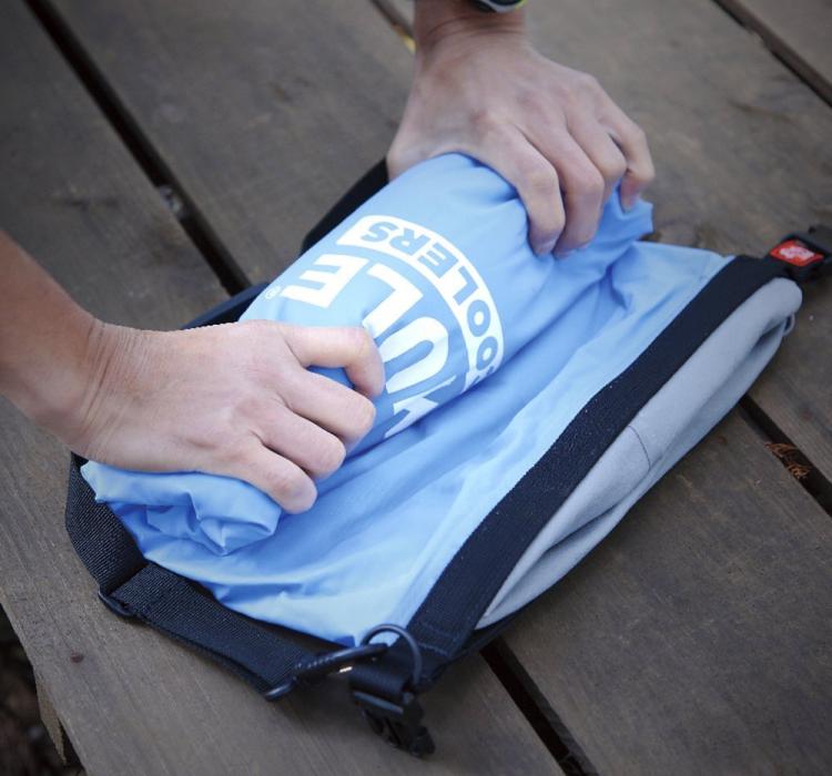 IceMule Portable Backpack Cooler - Travel Fabric Cooler - Waterproof, inflatable, floating cooler