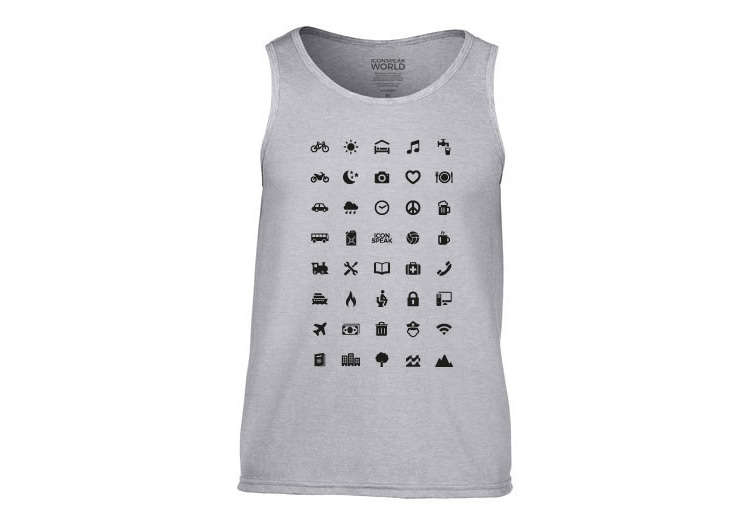 IconSpeak Travel Shirt Uses Icons To Communicate In Foreign Languages