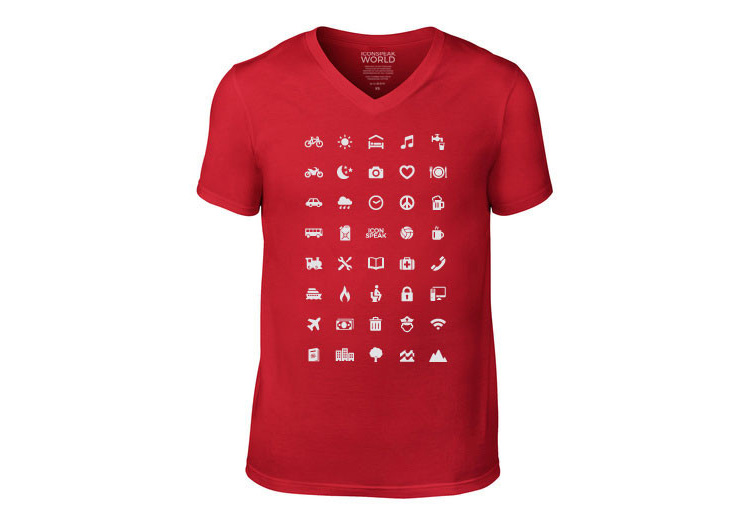 IconSpeak Travel Shirt Uses Icons To Communicate In Foreign Languages