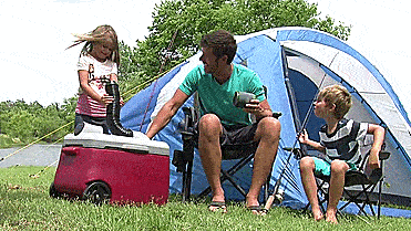 IcyBreeze Air-conditioning cooler - Beer cooler that blows cold air