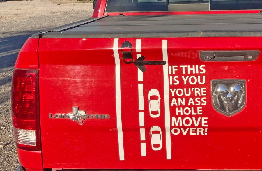 If This Is You, Youre An Asshole, Move Over Car/Truck Decal