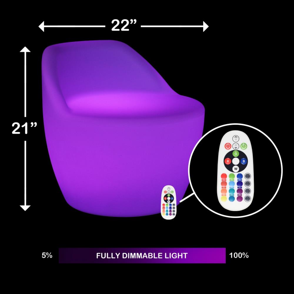 illumichair Illuminating outdoor poolside chair