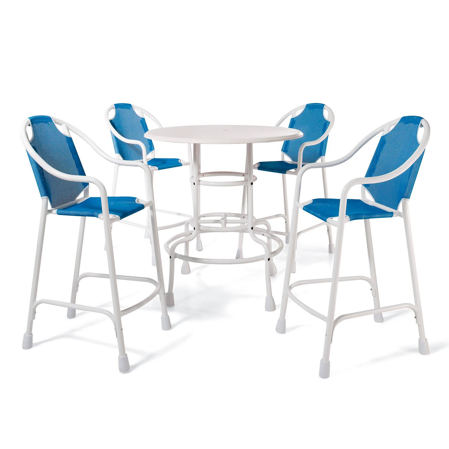 In-pool table and chairs with umbrella - Submergible table and chairs