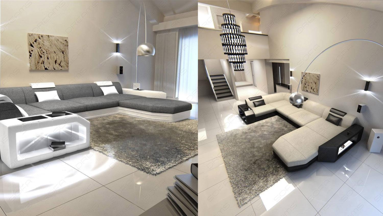 Ultimate Sectional Sofa - Futuristic Modern Sectional Leather Couch By SofaDreams - Giant Luxury Sectional Sofa