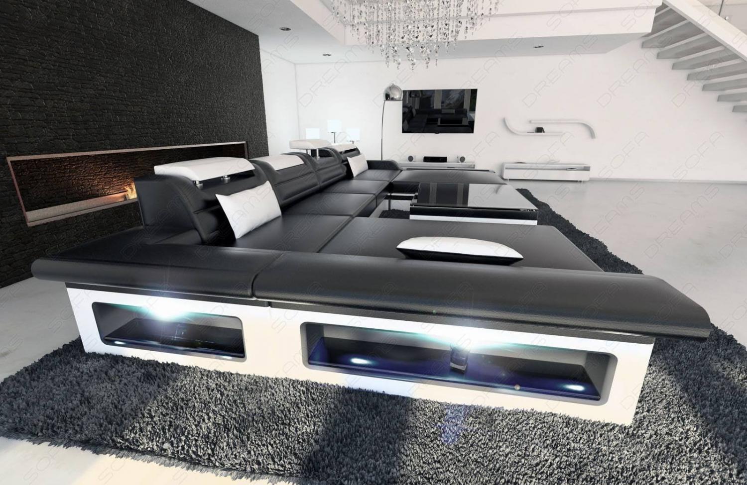 Ultimate Sectional Sofa - Futuristic Modern Sectional Leather Couch By SofaDreams - Giant Luxury Sectional Sofa