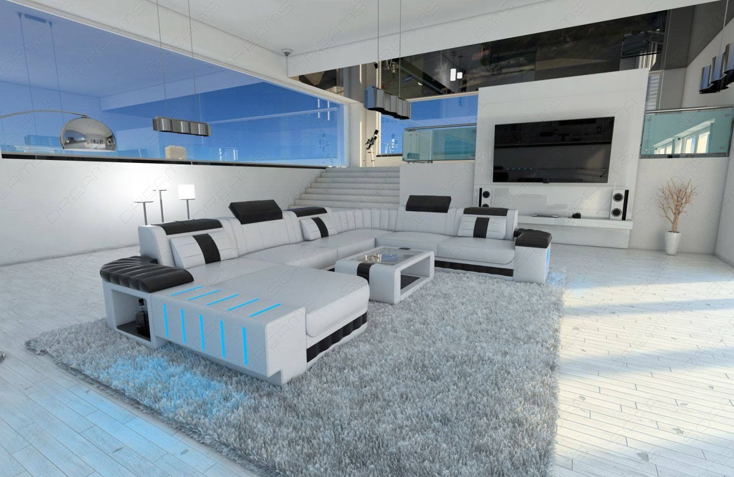 Ultimate Sectional Sofa - Futuristic Modern Sectional Leather Couch By SofaDreams - Giant Luxury Sectional Sofa