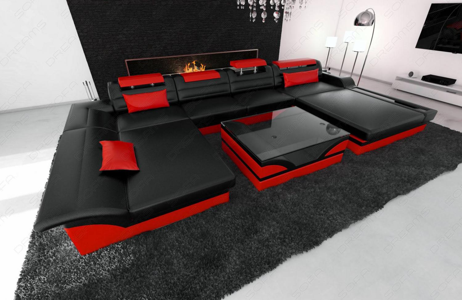 Ultimate Sectional Sofa - Futuristic Modern Sectional Leather Couch By SofaDreams - Giant Luxury Sectional Sofa