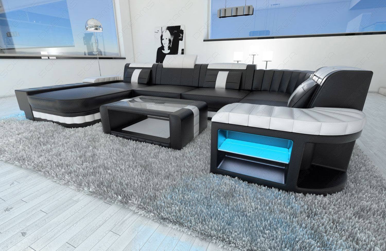 Ultimate Sectional Sofa - Futuristic Modern Sectional Leather Couch By SofaDreams - Giant Luxury Sectional Sofa
